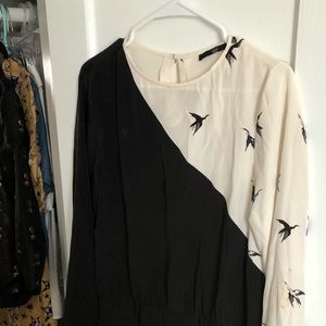 Tibi Silk Bird Dress
